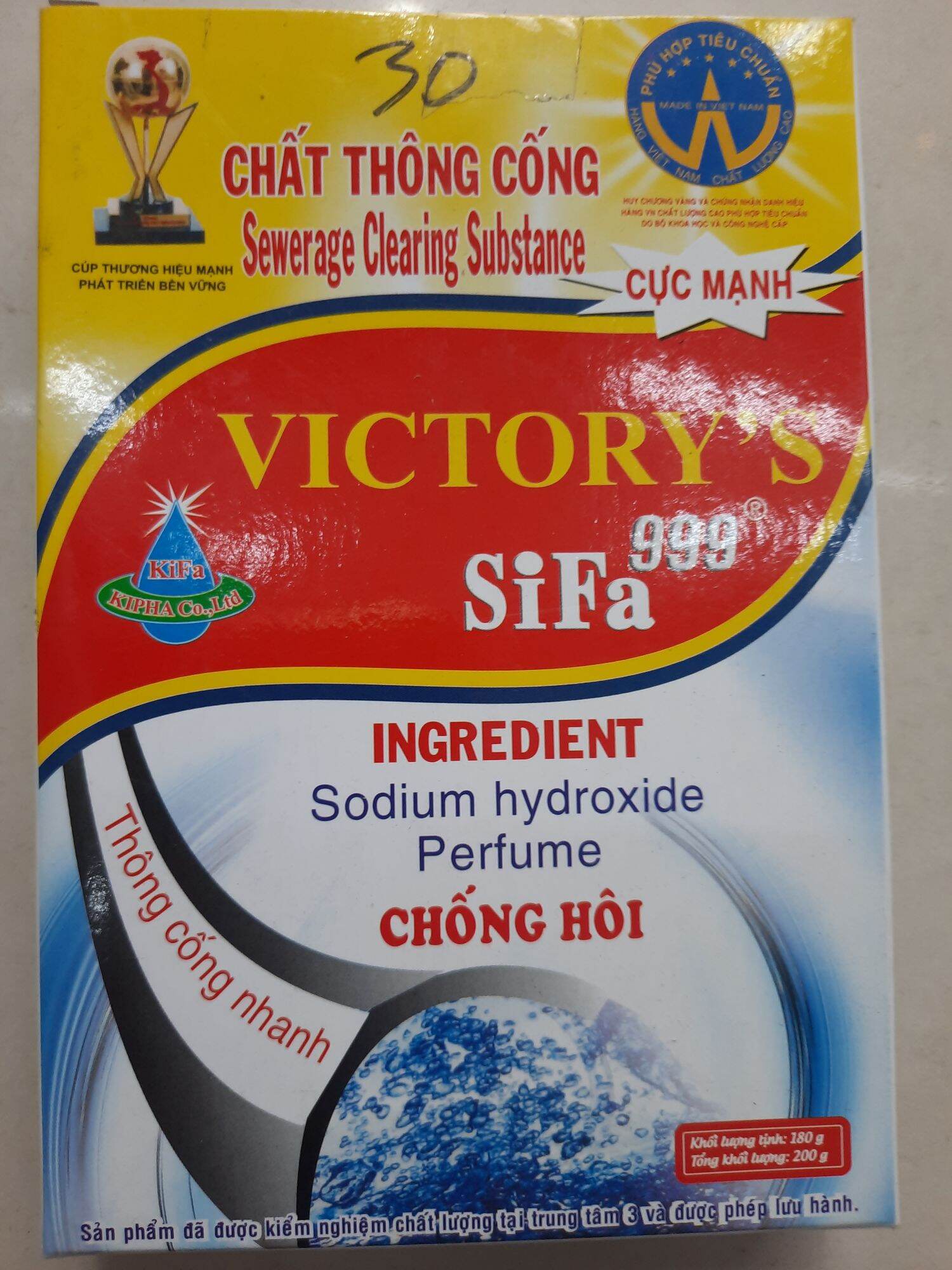 Bột thông cống, thông cầu chống hôi Sifa 999 200g