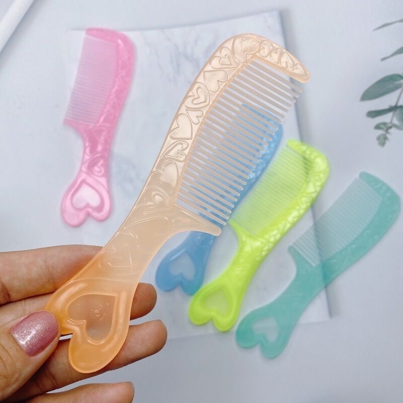 🌺Combo Sỉ_ 50 Lược Mini, Cán TIM (Dài 12cm)