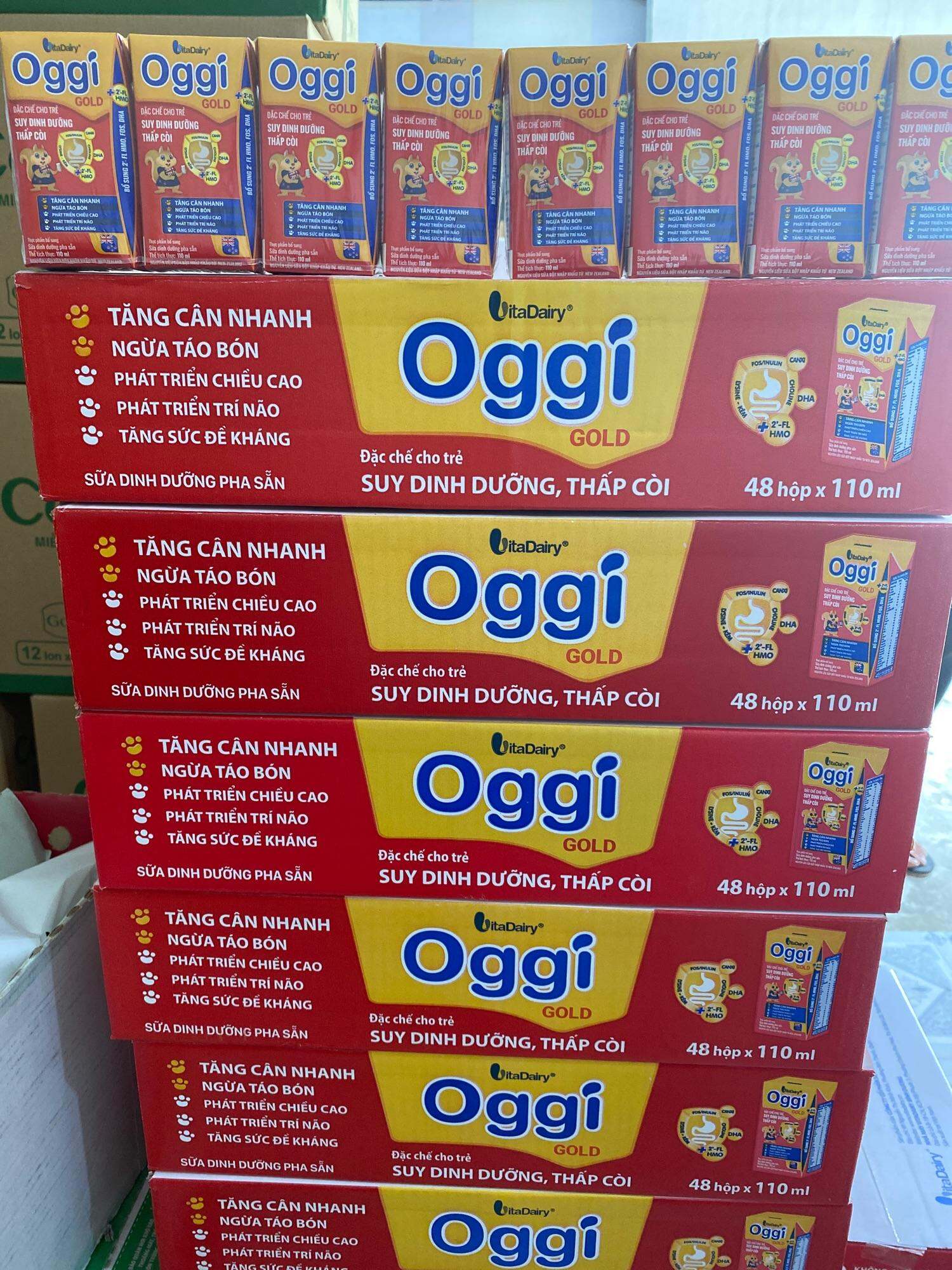 Sữa bột pha sẵn oggi suy dinh dưỡng 110ml (Thùng 48 hộp)