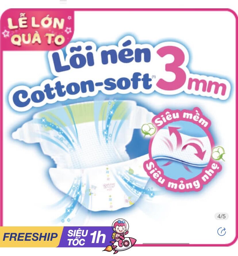Bỉm tã quần Bobby size L 68 miếng (9-13kg)