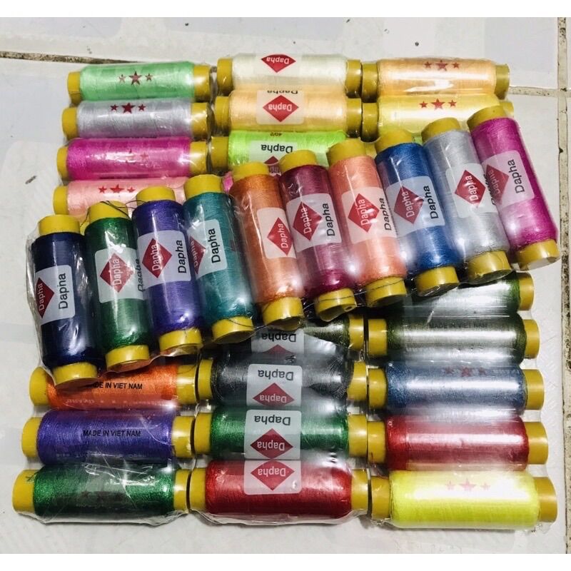 💝Lốc 10 Cuộn CHỈ MAY Nhiều Màu (hình thật)