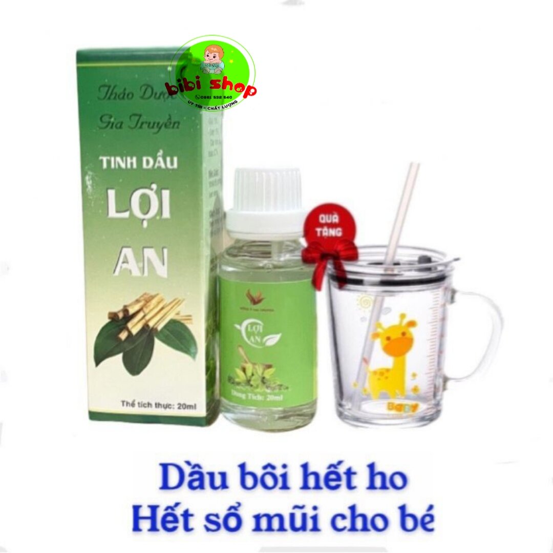 Tinh dầu lợi an tặng ly chia vạch