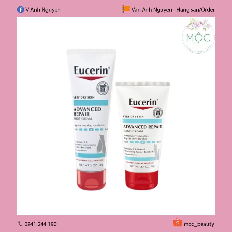 Kem tay, kem chân Eucerin bản Mỹ