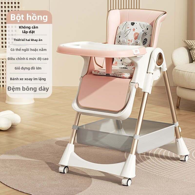BEIMADUOJI | Ghế Ăn Dành Cho Trẻ Em Đa Năng Gấp Gọn