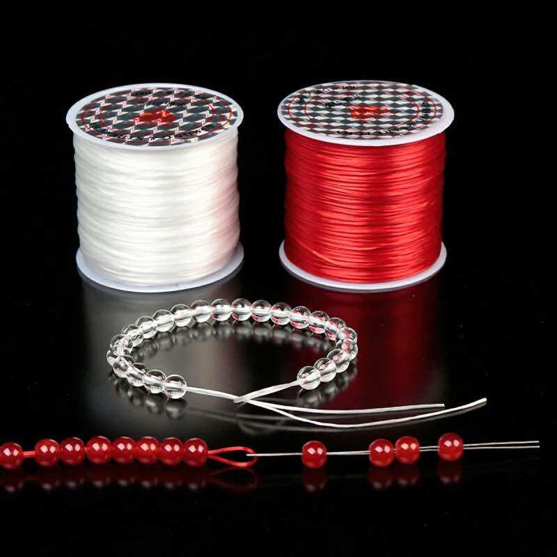 [HCM]Cuộn cước lụa co giãn xâu vòng 50m cuộn dày loại 1