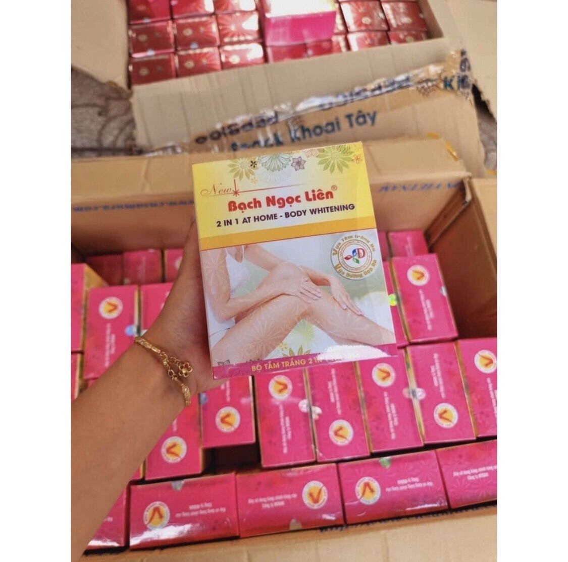 (chính hãng) Tắm Trắng Bạch Ngọc Liên 2in1 at home