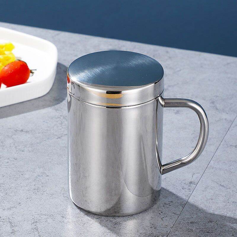 Cốc Giữ Nhiệt Inox 304 Có Nắp TAMUSHOP92 Ly Uống Nước Giữ Nhiệt Ca Inox 2 Lớp Giữ Ấm Cà Phê CI004