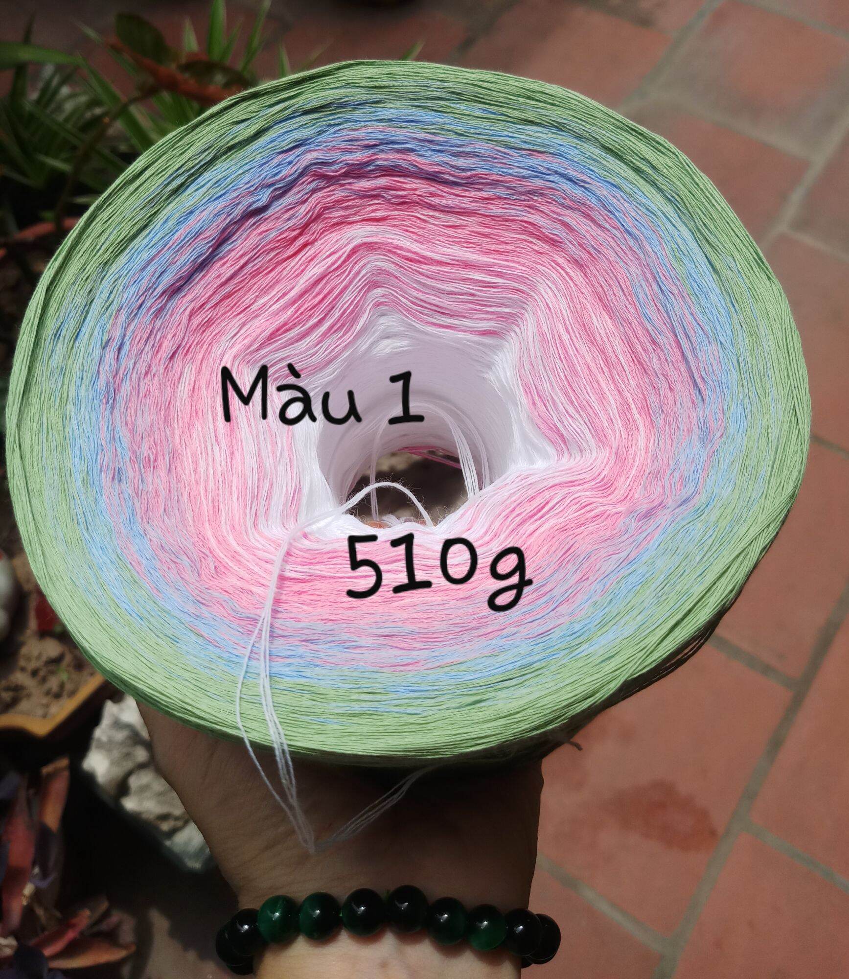 Sợi cầu vồng cotton Indo cotton 100/%