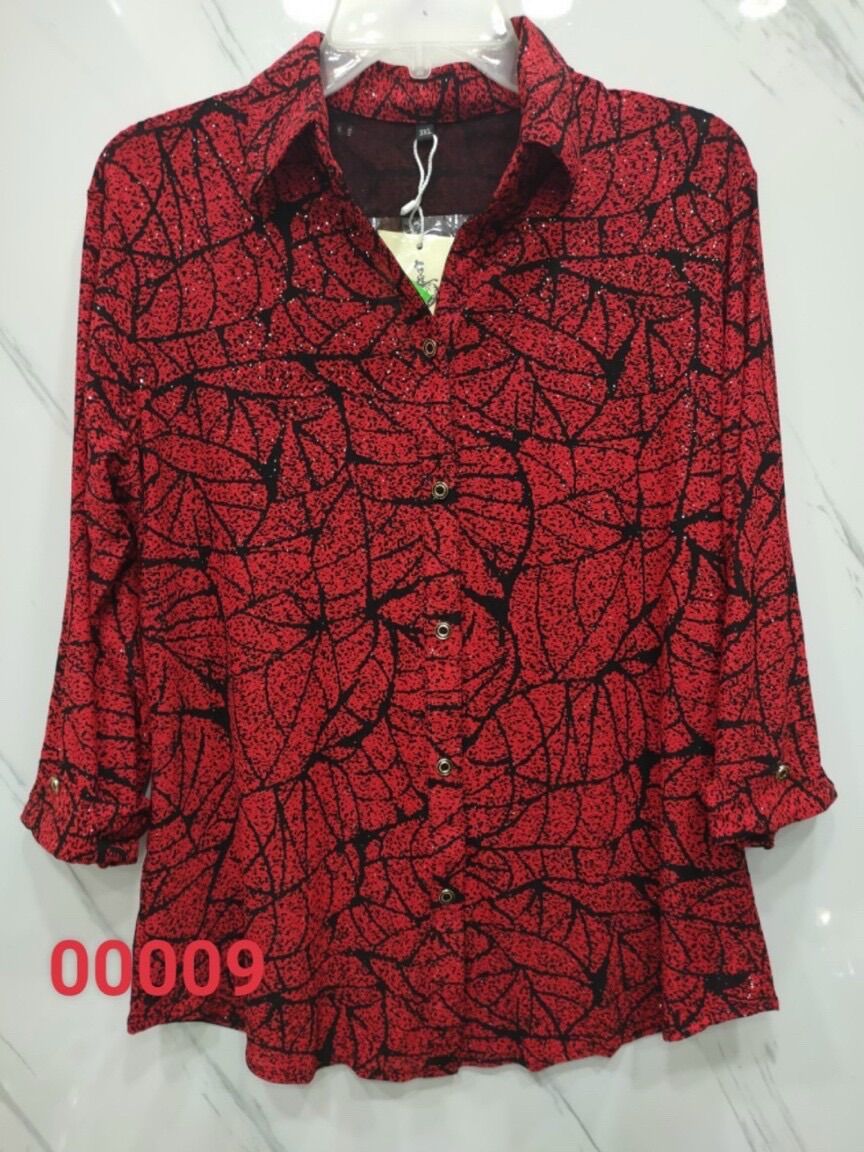 Áo sơ mi nữ vải von thun lưới 45-60 kí