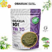 Bột lá tía tô OBAXUA nguyên chất 100% Organic - Kềm dầu Giảm mụn mờ thâm nám sáng da