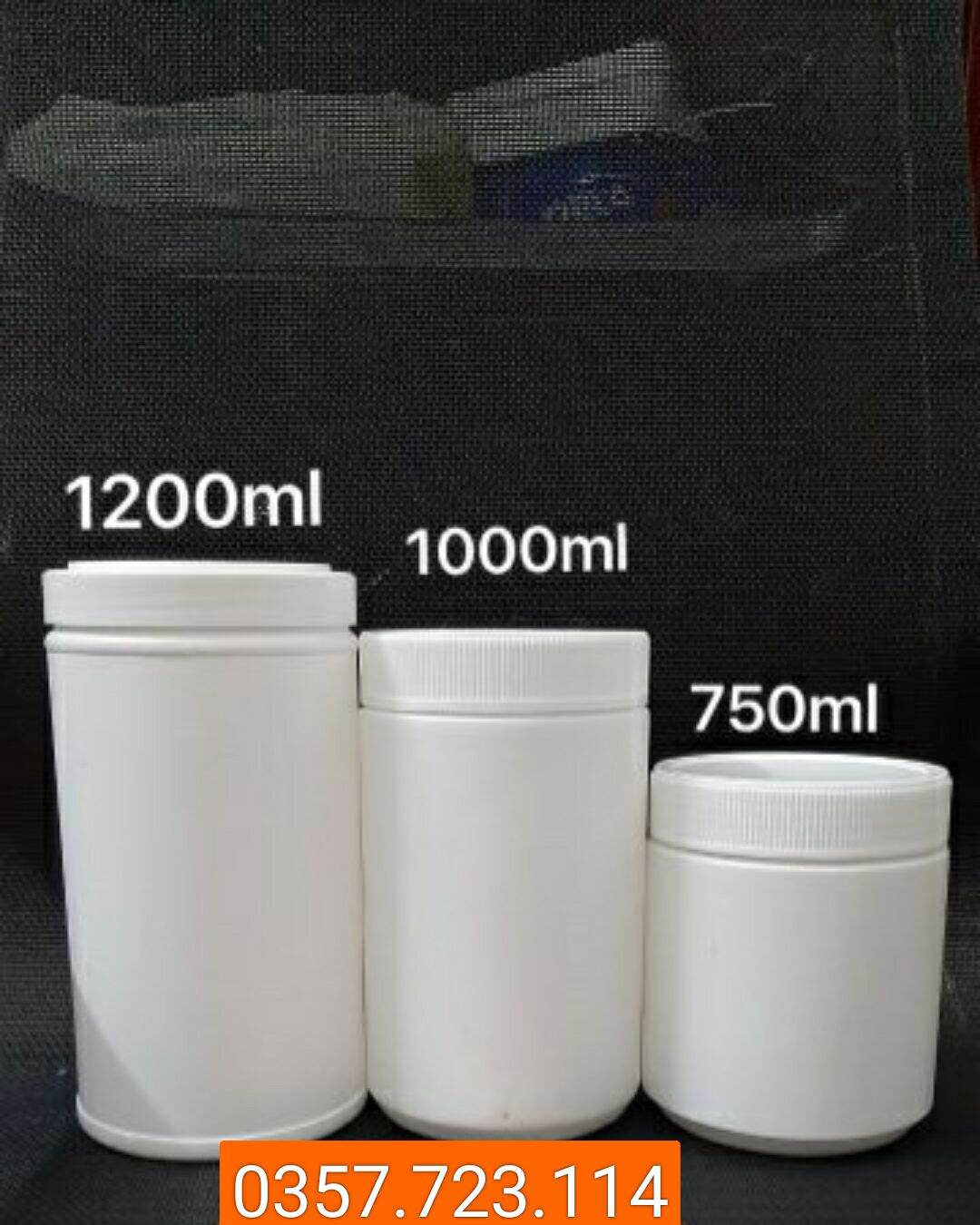 Hũ nhựa trắng đục HDPE chọn size