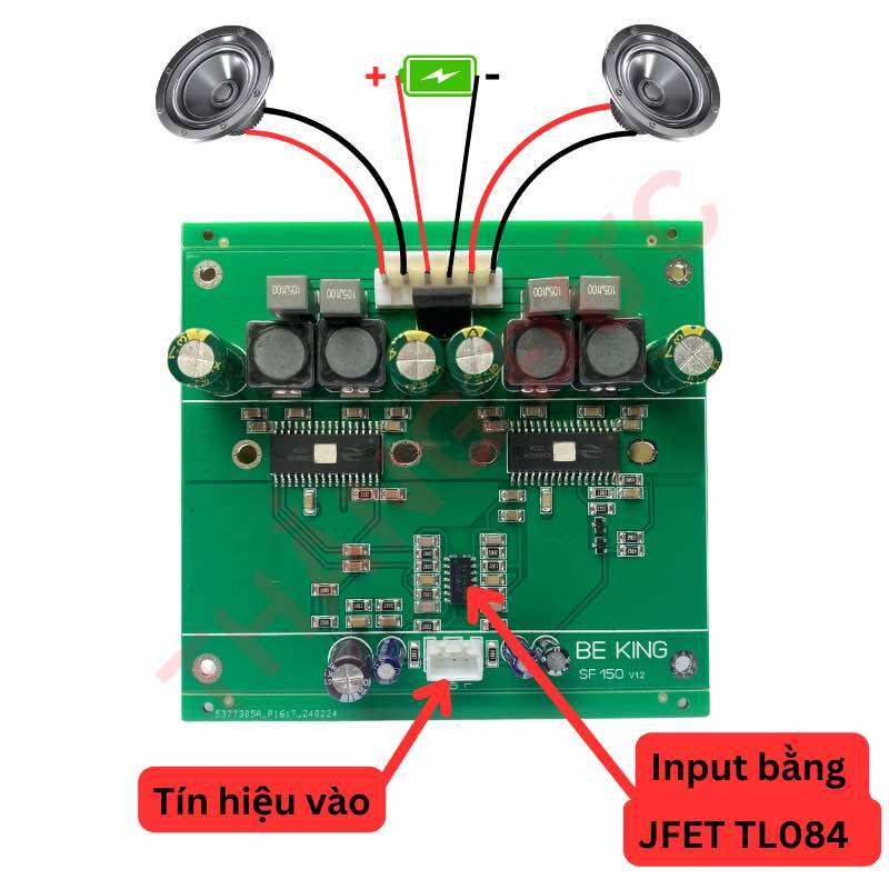 Mạch công suất class D 150w+150w
