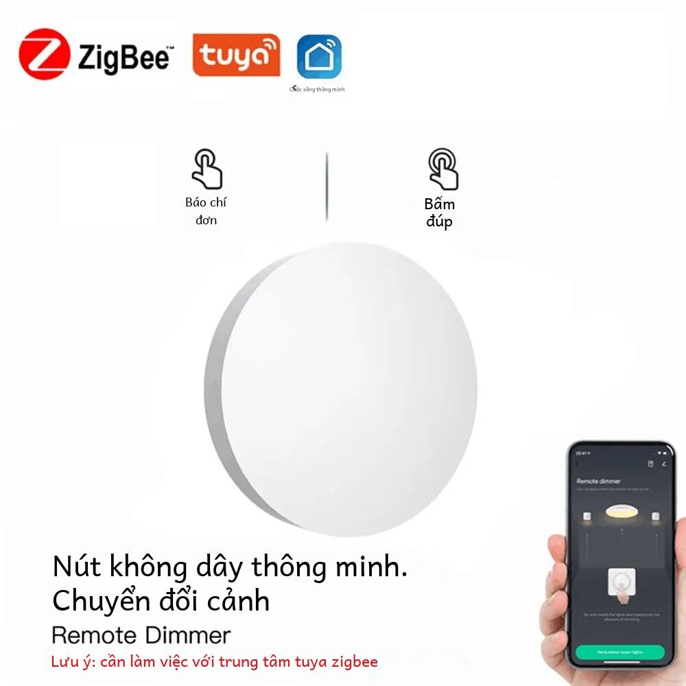 Tuya Zigbee Nút Thông Minh Cảnh Công Tắc Tự Động Hóa Thông Minh Chạy Bằng Pin Hoạt Động Với Alexa Google Trợ Lý Cuộc Sống Thông Minh