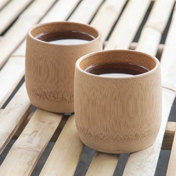 Ly, cốc uống nước, uống trà bằng tre tự nhiên cao 6cm
