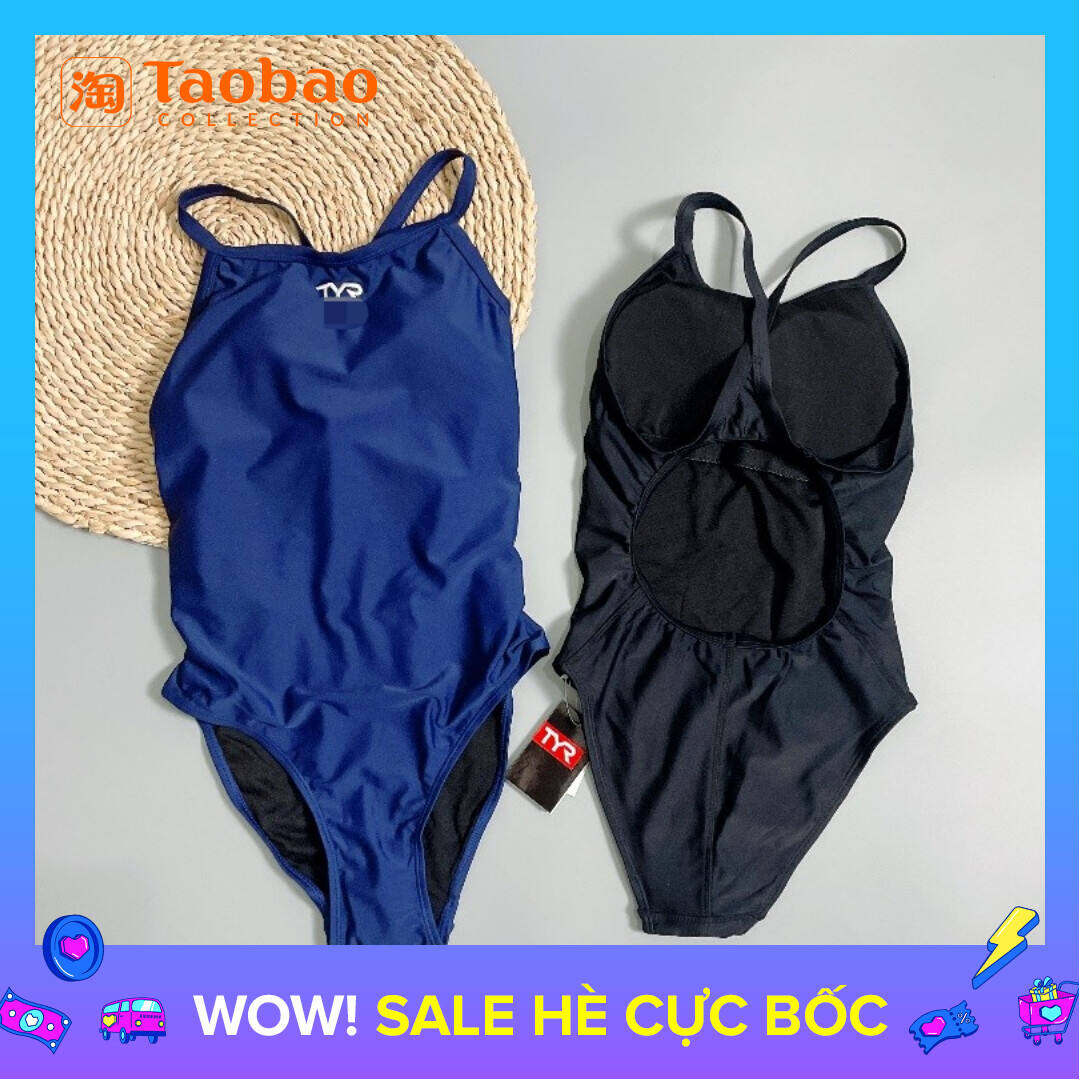 Đồ Bơi Liền Thân Tam Giác Cạnh Tranh Tập Luyện Chuyên Nghiệp Cho Nữ Người Lớn Đơn Xuất Khẩu Amber Áo Bơi Nhanh Khô Màu Trơn TYR