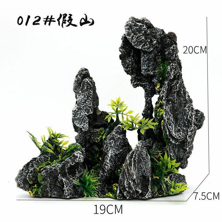 Mô hình núi đá tiểu cảnh hòn non bộ trang trí bể cá, lũa, bể thủy sinh p2