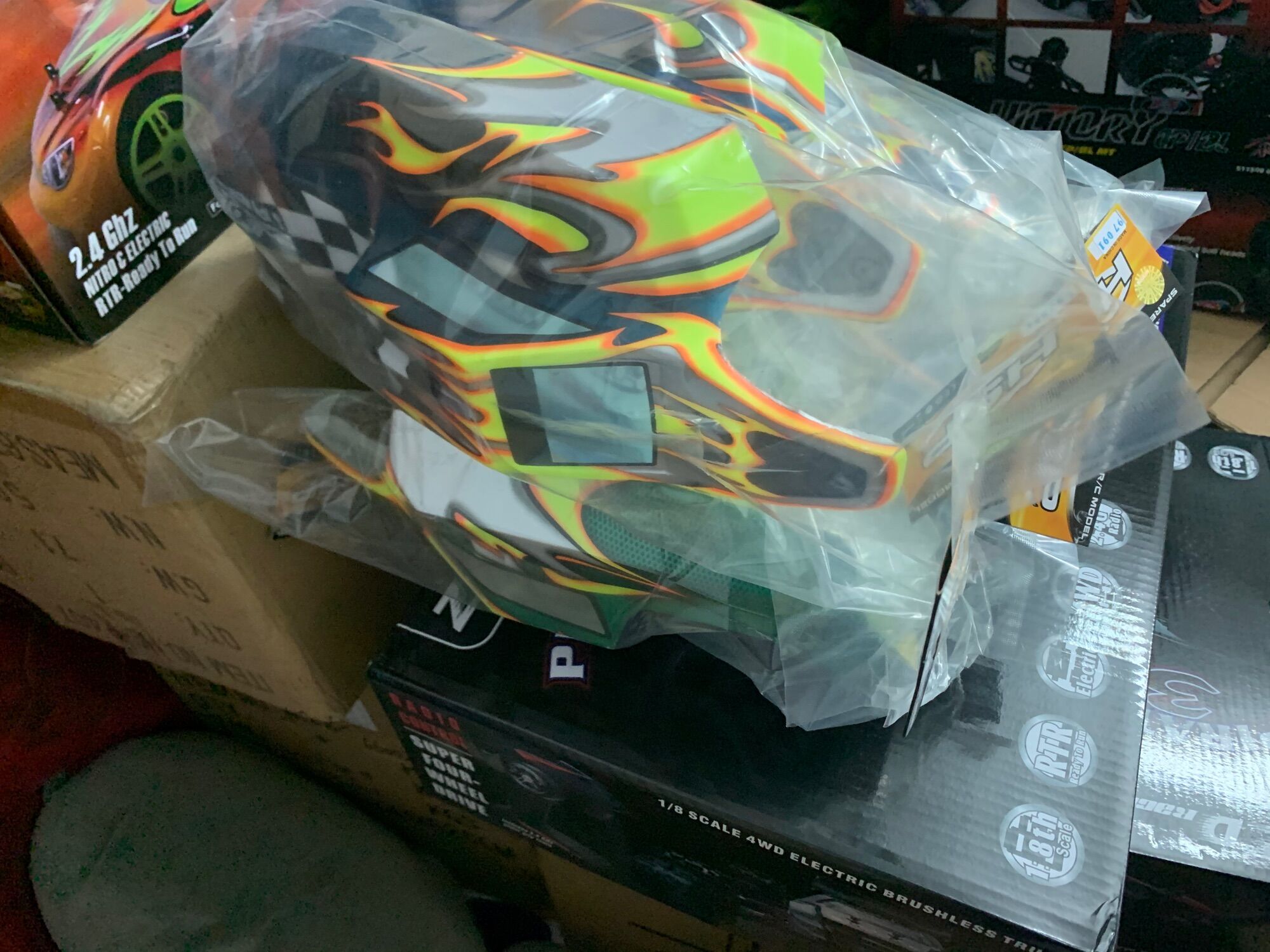Body buggy 1/8 shellcar cho đồ chơi điều khiển rc