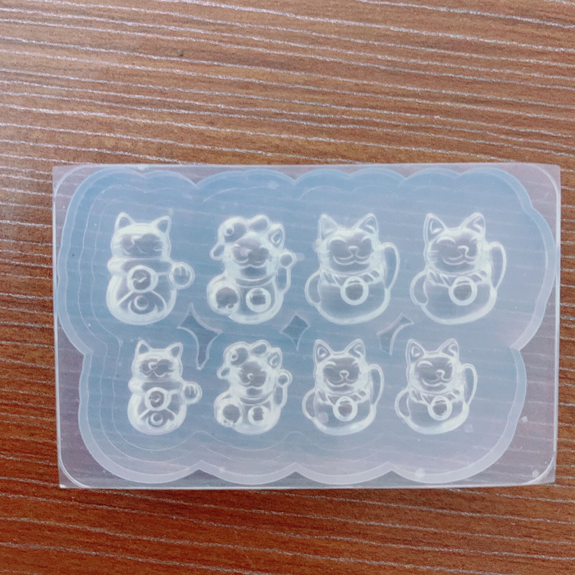 Khuôn silicon mèo thần tài