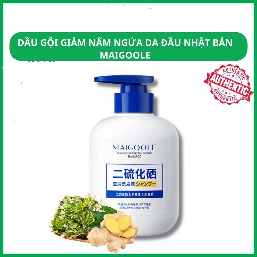 Dầu gội cải thiện nấm da đầu Nhật Bản MAIGOOLE - MAIGOOLE sạch gầu cải thiện nấm tóc suôn mượt chắc 