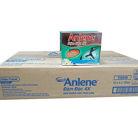 [HCM]Thùng 48 hộp sữa Anlene 125ml- ĐỦ VỊ