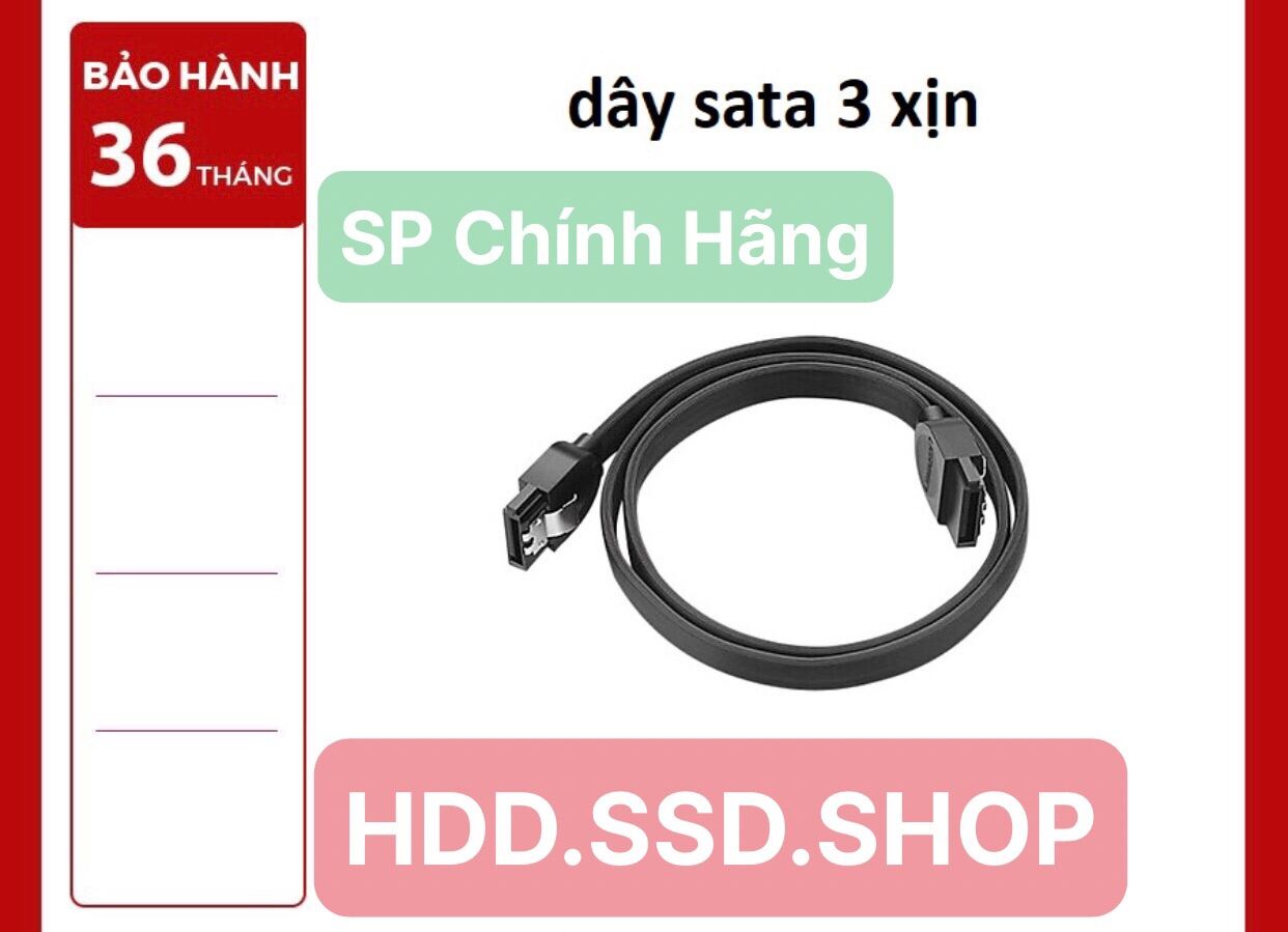 Bảng giá Dây Sata 3, Sata III 6 Gbps gắn cho SSD, HDD hàng xịn new Phong Vũ