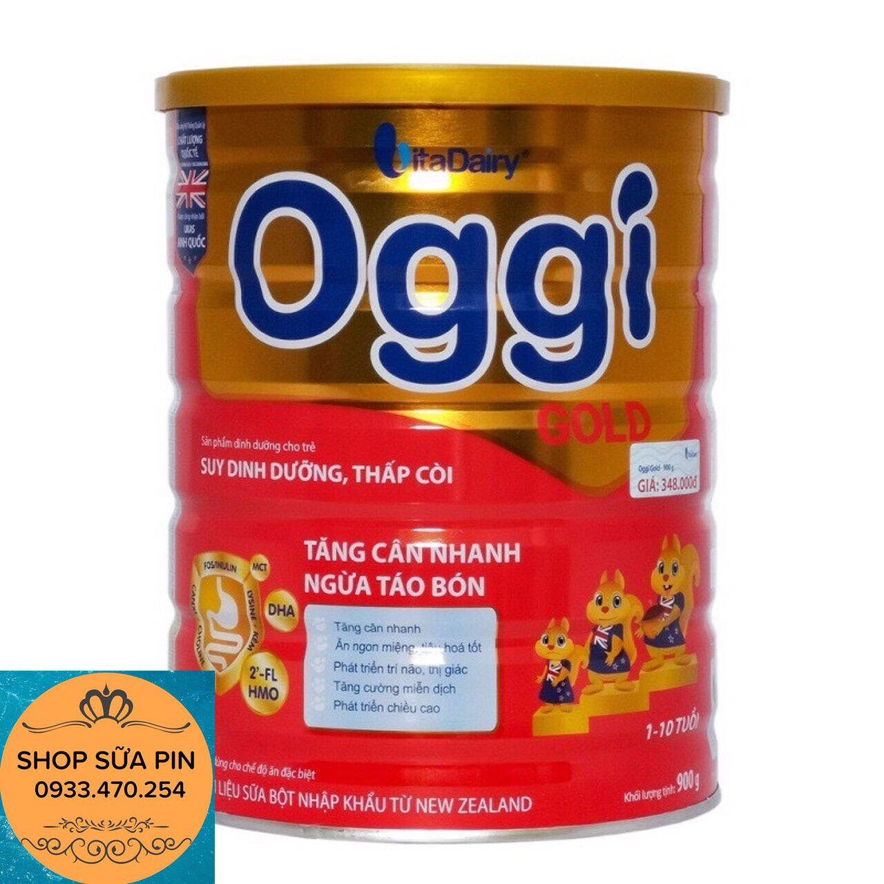 [HCM]TSữa bột oggi gold lon 900g