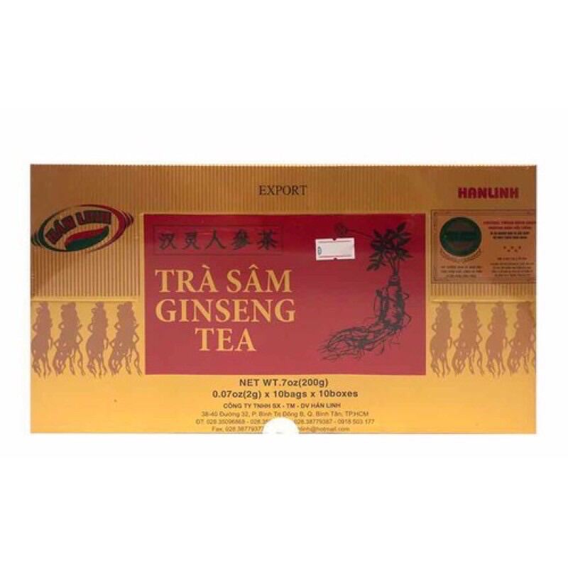 trà sâm ginseng tea hán linh hộp 200g thumbnail