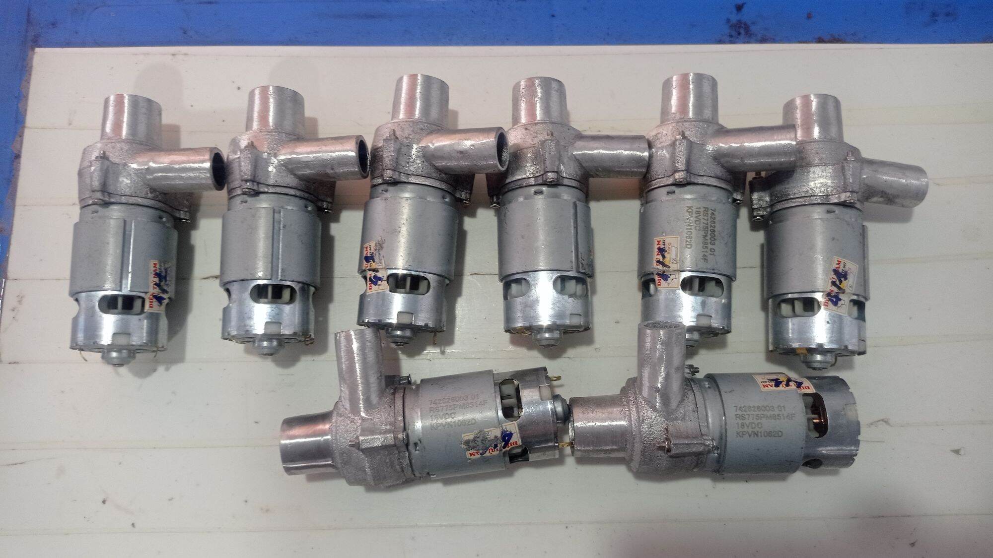 bộ kit chế máy bơm 12 v  dùng motor 775
