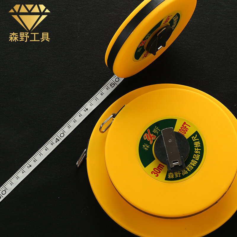 Senye thước sợi siêu bền thước dây chống nước thước cuộn 20 m 30 m 50 m thước hộp đo công trường thể thao