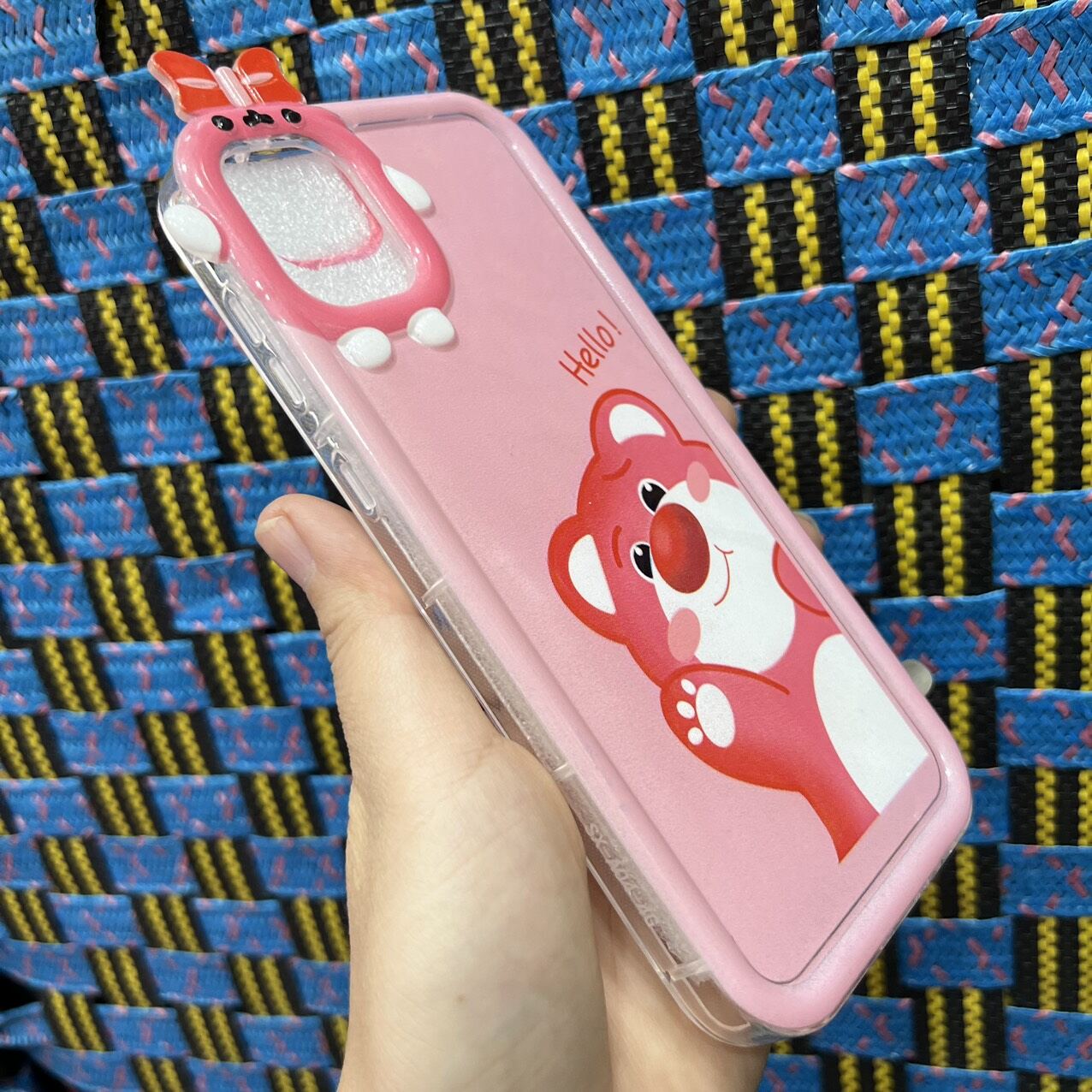 Case ốp lưng Samsung A51 A71 A04 dẻo gấu nơ hồng siêu dễ thương