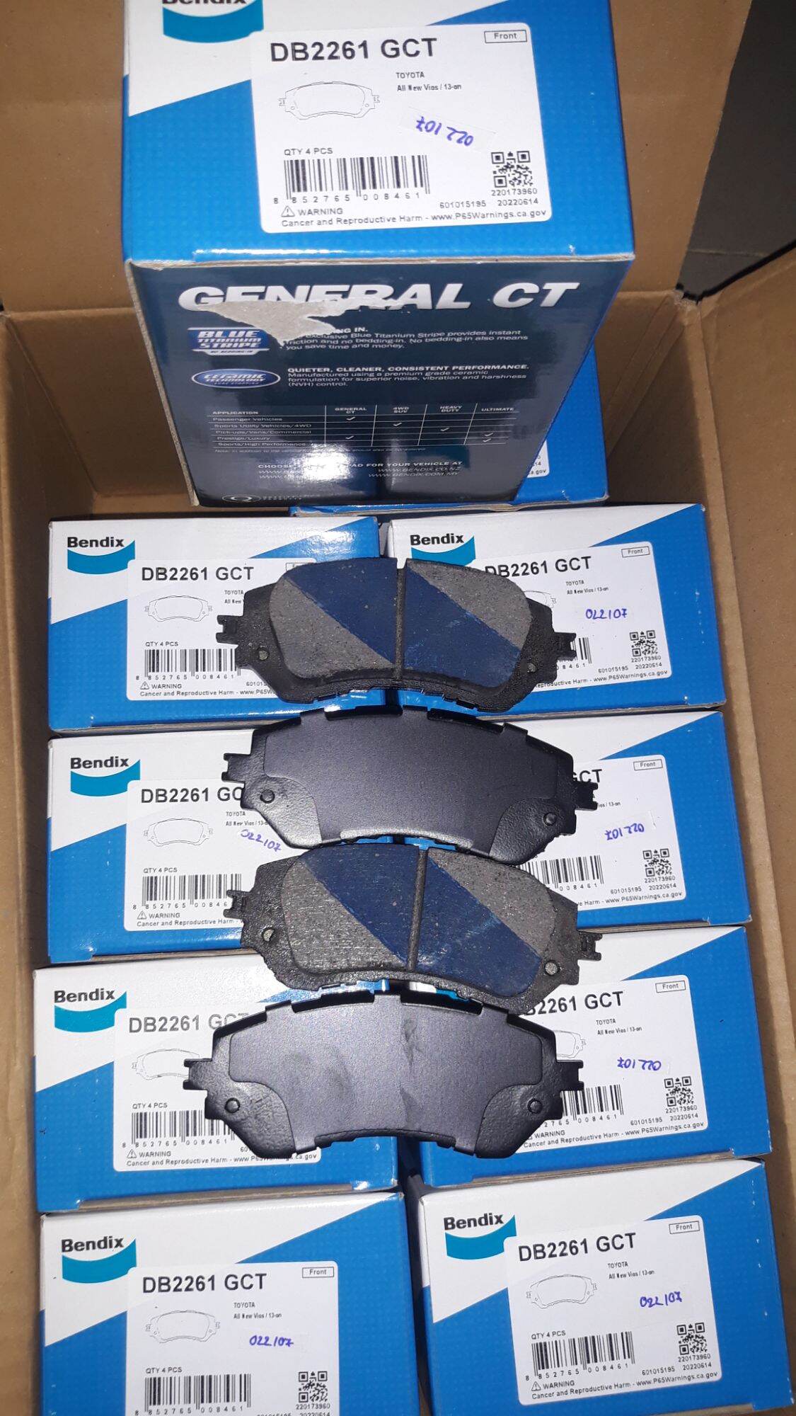 Bố thắng trước ( Đời bố sau càng ) Vios 2016 + 2021 Bendix DB2261 GCT