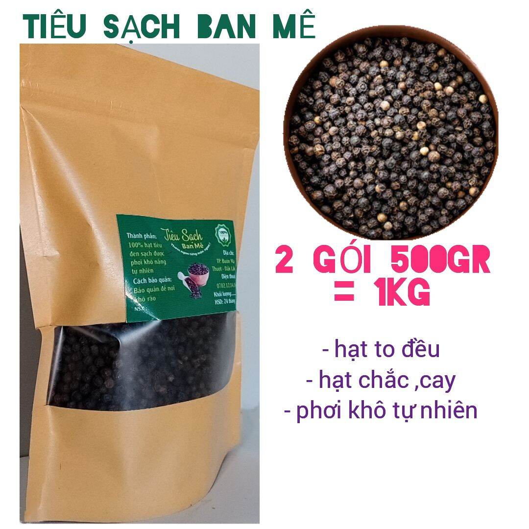 Hạt tiêu đen sạch chưa xay , đặc biệt được sàng lọc những hạt chắc ,thơm cay , và được phơi khô bằng nắng tự nhiên , đặc sản tiêu đen sạch daklak , hay tiêu đen sạch tây nguyên