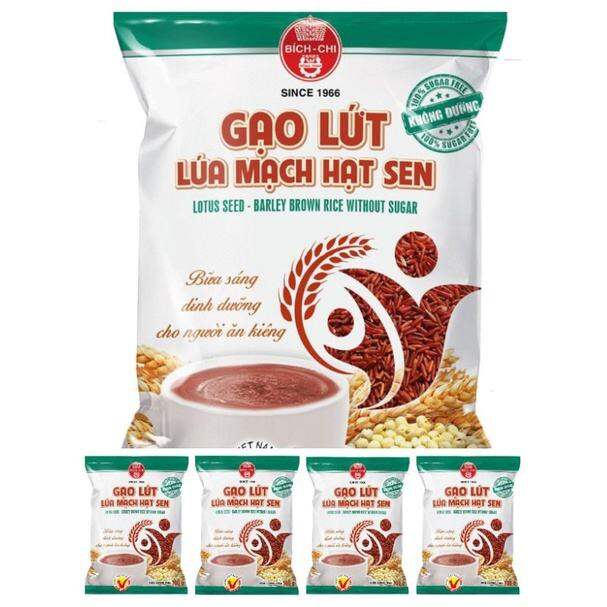 COMBO 5 BỊCH BỘT GẠO LỨC LÚA MẠCH VÀ HẠT SEN BÍCH CHI 300G