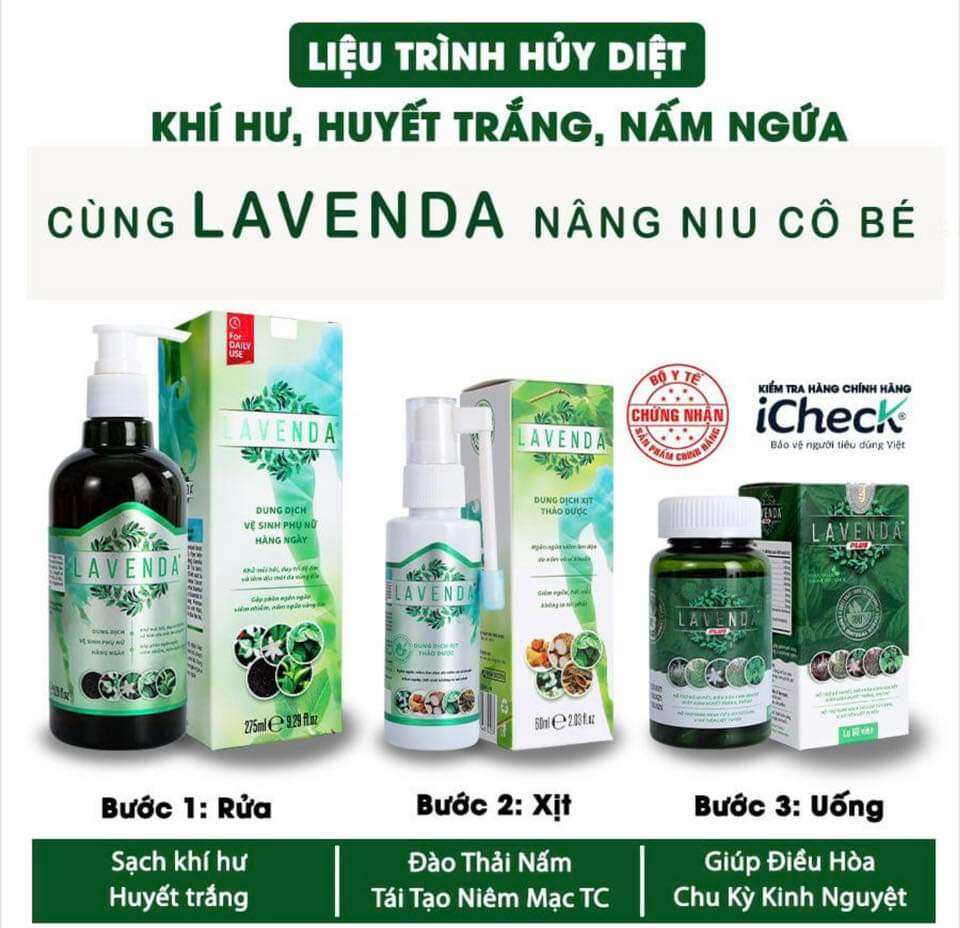 Combo 3 sp phụ khoa Lavenda