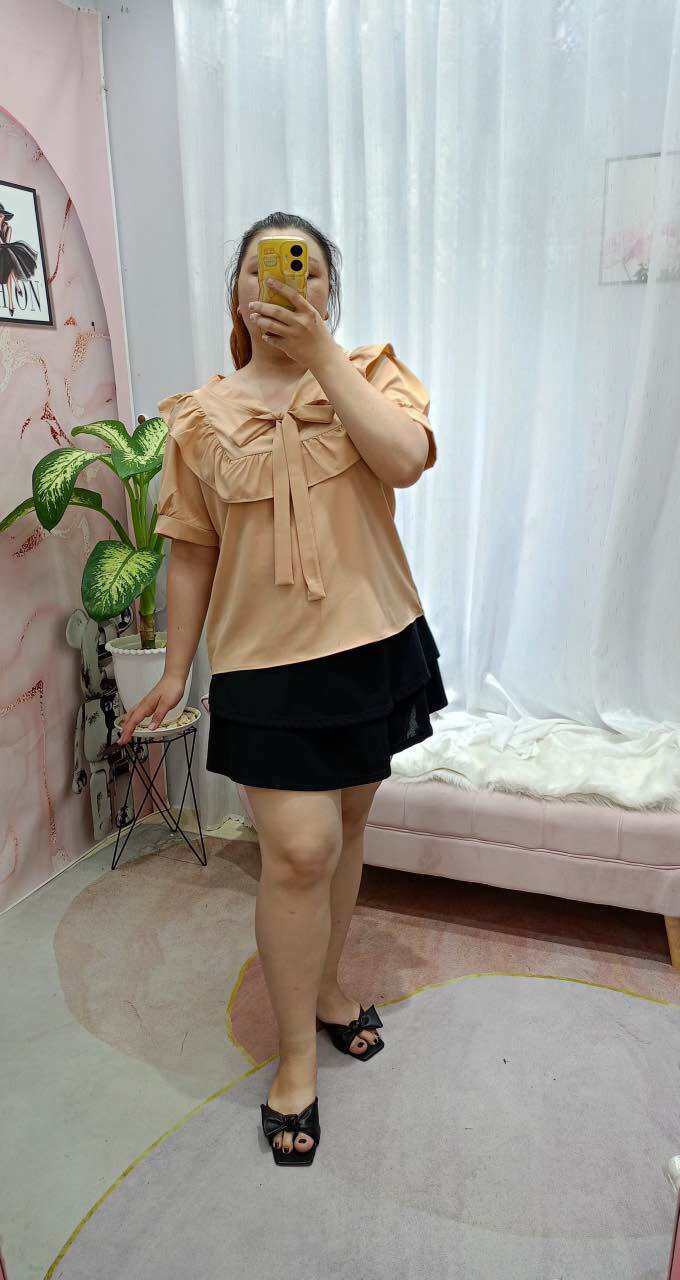 Áo Sơ Mi Kiểu Cột Nơ Ngực BigSiZe Nữ (từ 68kg đến 95kg)