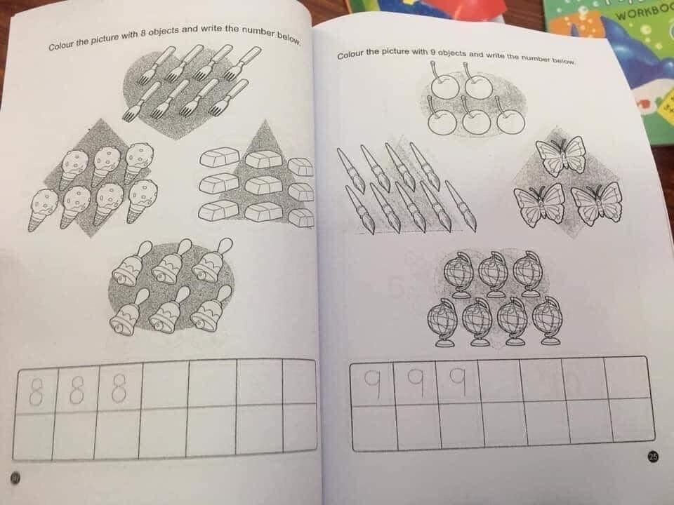 Combo 3q- preschool math toán sing cho bé mầm non