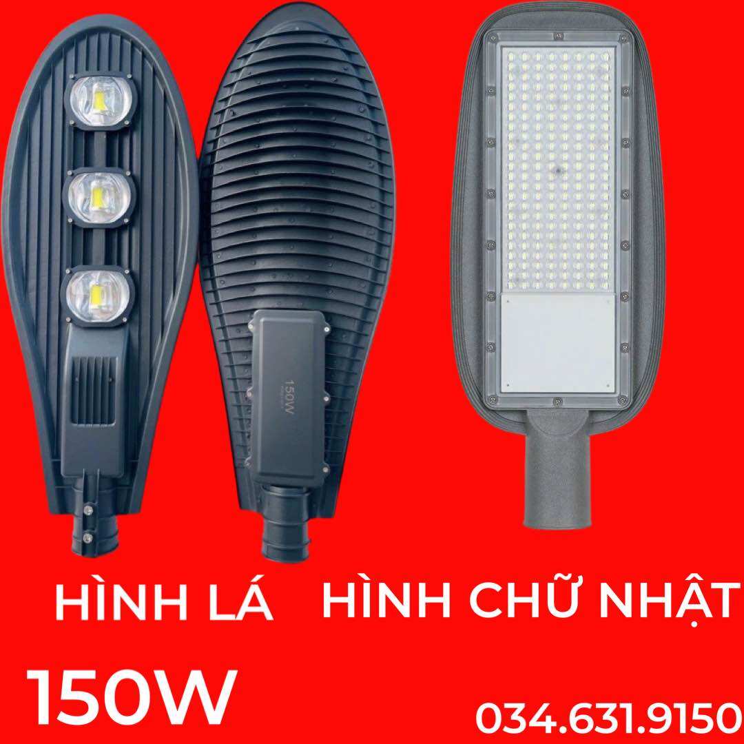 Bóng đèn led hình chiếc lá - hình chữ nhật công suất 150w sử dụng điện 220v ánh sáng trắng , dùng chiếu sáng đèn đường , sân vườn , các công trình dân dụng khác