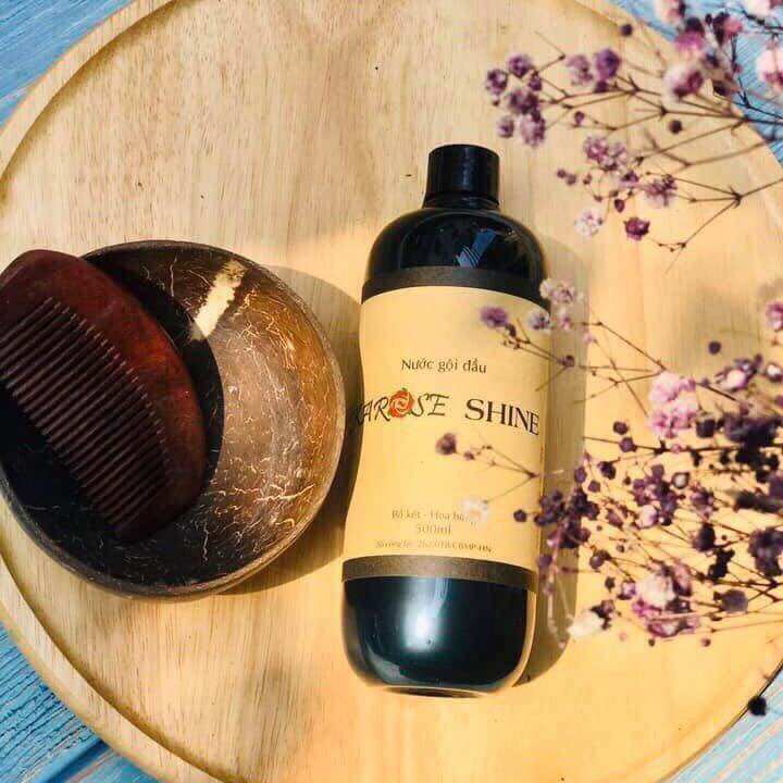 Nước gội đầu hữu cơ hoa hồng bồ kết karose shine 500gr
