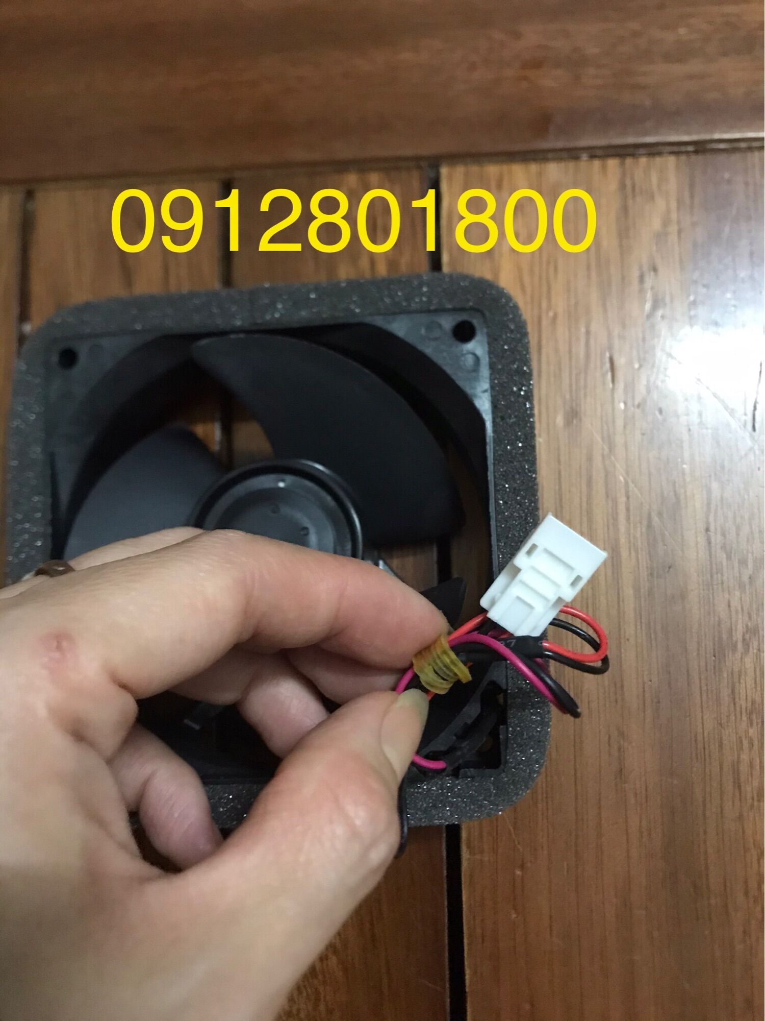 Quạt tủ lạnh Panasonic DC 12V 9*9cm 2 dây