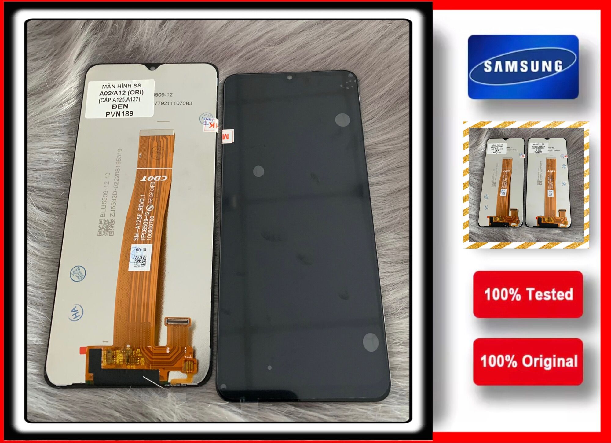 Màn hình samsung a02,a12,mã a125,a127 -2021 new hộp.