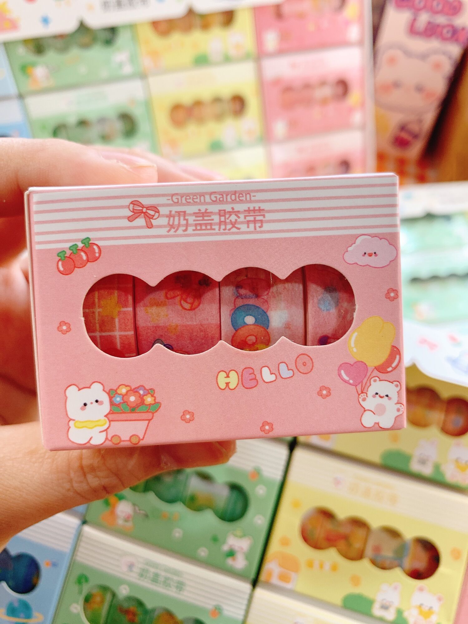Set 4 cuộn washi tape