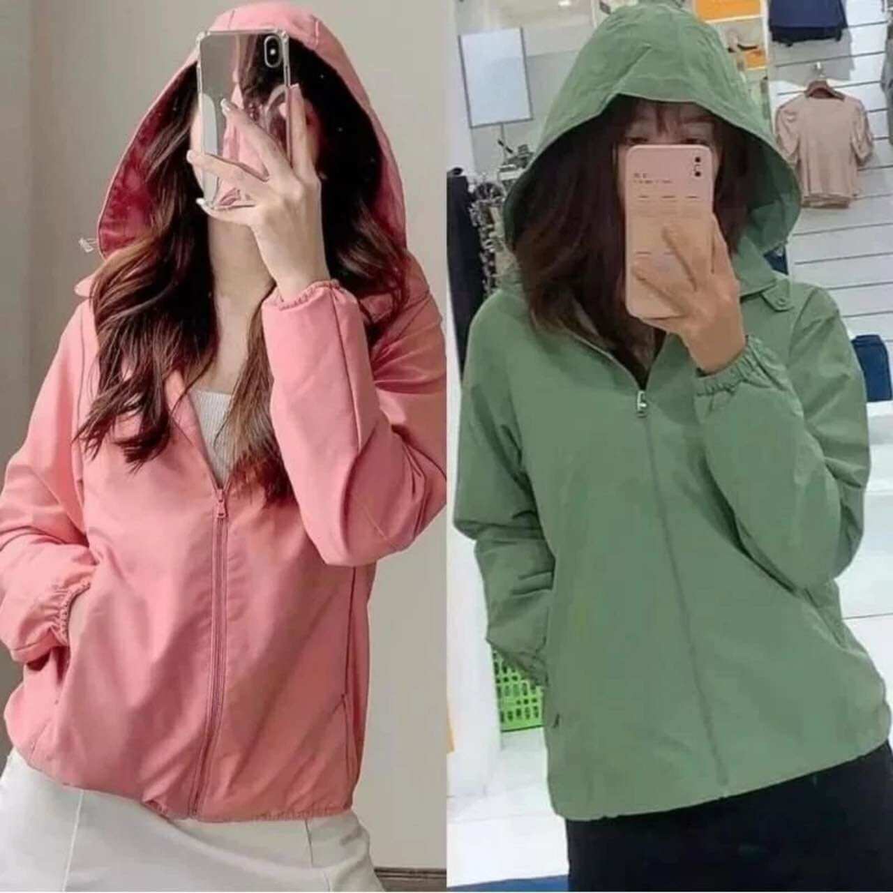 Áo Khoác Gió Nữ 2 lớp Cao Cấp Chống nước, Cản Gió, Cản bụi