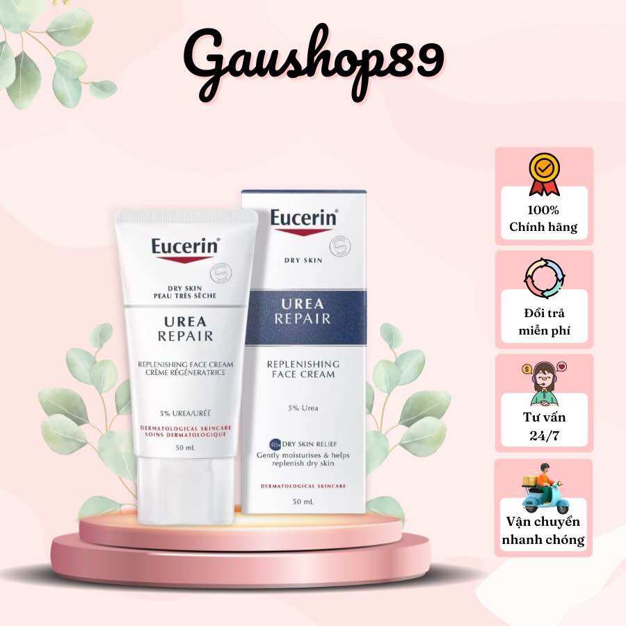 [EUCERIN] [Có sẵn, bill Canada] Kem dưỡng phục hồi da Eucerin 5% Urea Face Cream 50ml