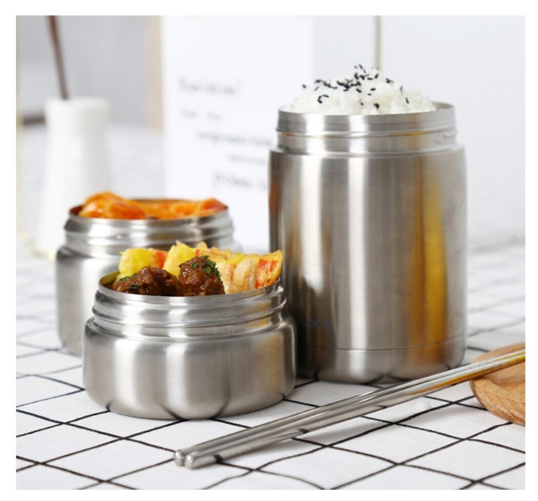 [HCM Giao siêu tốc 2h] Bộ 3 Hộp Cơm (460ml - 420ml - 280ml, kèm túi, đũa Lock&Lock) - Thép Không Gỉ Inox 304 Lock&Lock