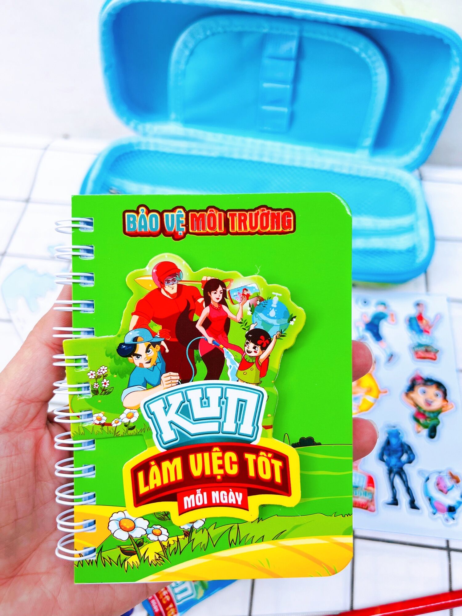 Bộ dụng cụ học tập 9 món cho bé_Hàng KM Sữa Kun