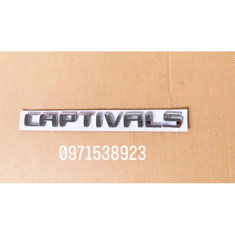 chữ nổi dán đuôi xe chevrolet captiva ls