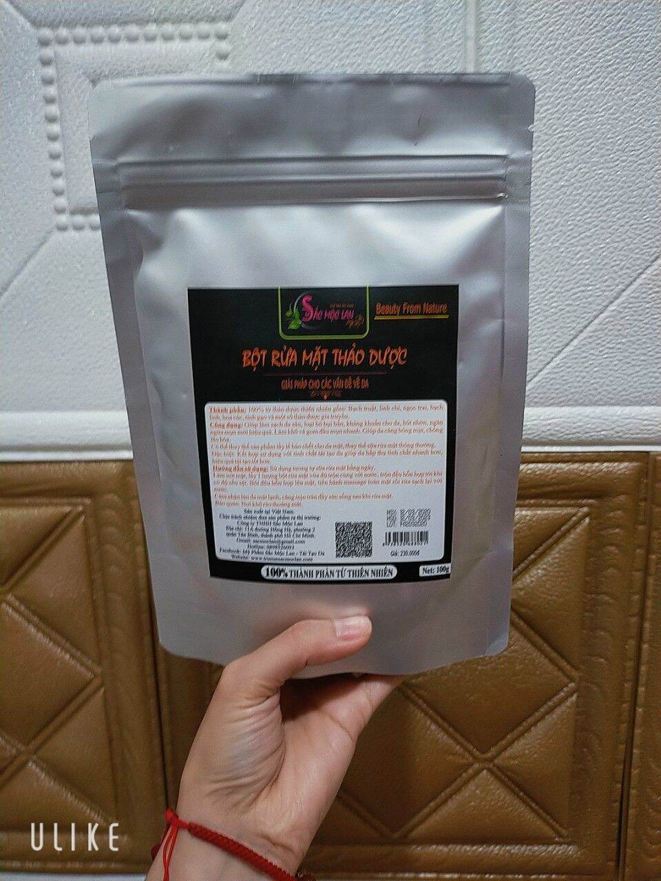 Bột rửa mặt thảo dược sắc mộc lan - kèm quà