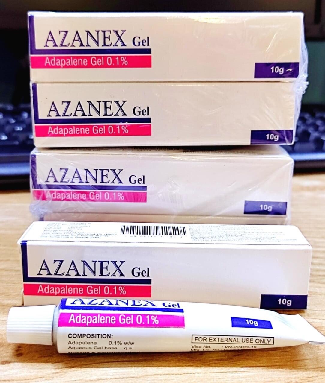 Adapalene Azanex 01% Gel Bôi Da Chính Hãng Cùng Công Thức Với Differin