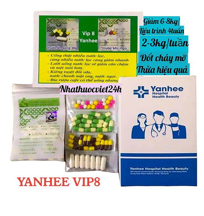 Giảm Cân VIP 8 Yanhee Thái Lan Giảm Nhanh Cấp Tốc