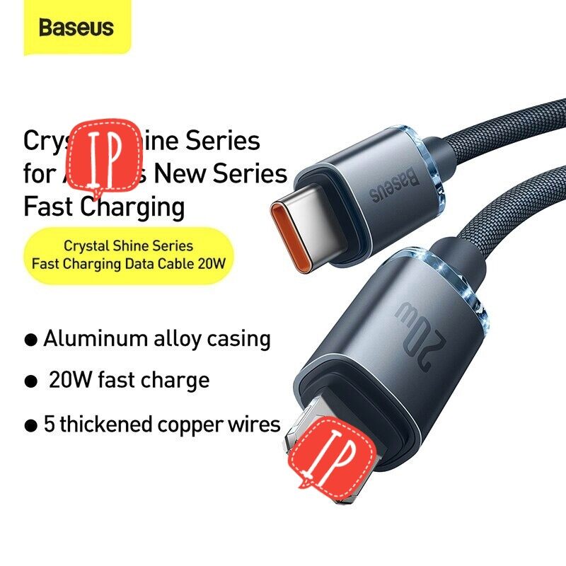 Cáp sạc nhanh pd 20w c to l chính hãng cho ip